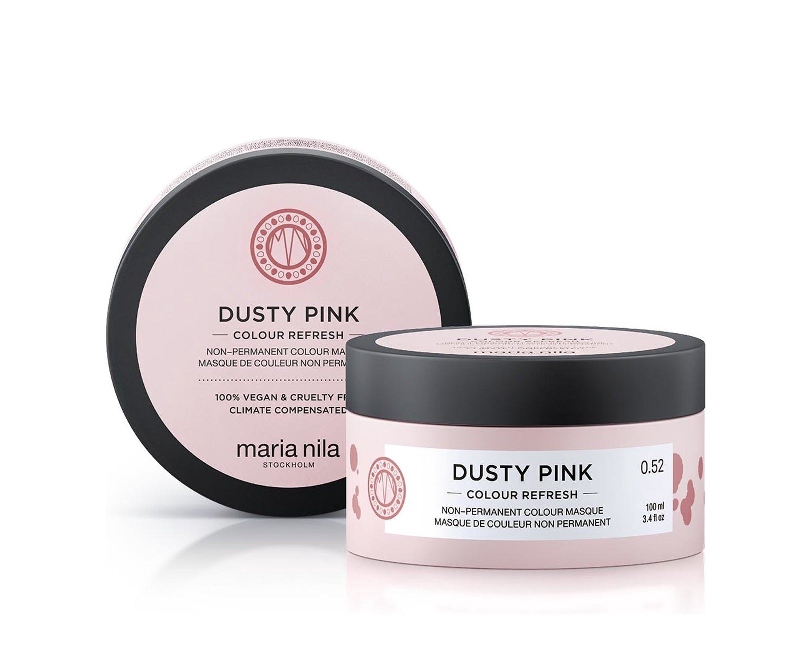 Maria Nila, Colour Refresh, Vegan, Cream Mask for Hair Colour, for Colour Refreshment, 0.52 Dusty Pink, 100 ml