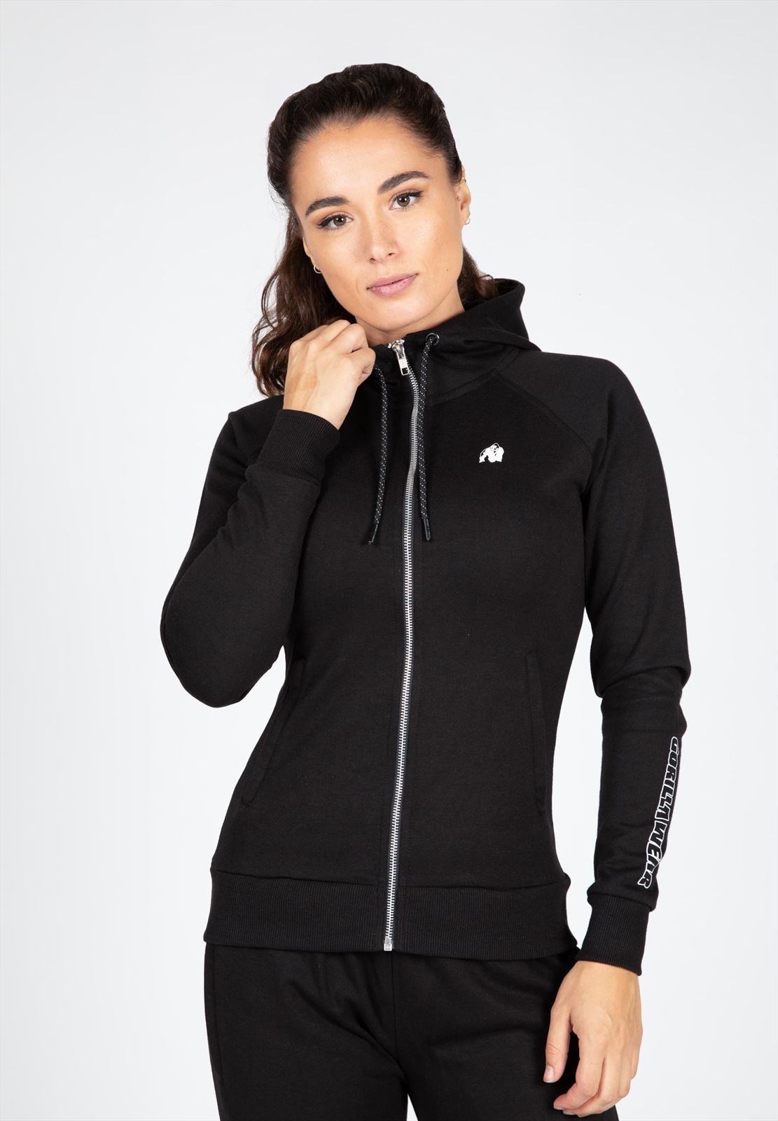 Marion Zipped Hoodie - Black - M