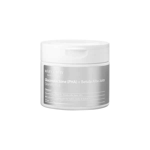 Mary & May - Gluconolactone (PHA)+Betula Alba Juice Cleansing Pad - 270ml-