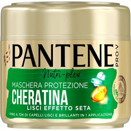 Pantene Keratin-Schutz-Haarmaske mit glattem Seideneffekt, 300 ml