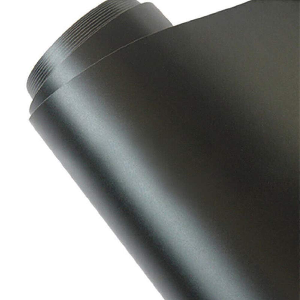 Garvee 5FT Matte Black Vinyl Wrap for Cars, Waterproof Self-Adhesive Car Stickers Full Body Car Wrap Vinyl Roll Automotive Vinyl Wraps for Car Motor