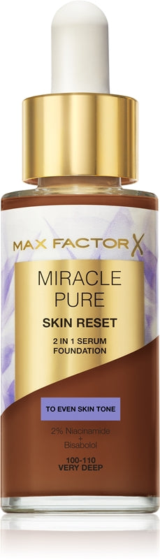 Max factor Miracle Pure Skin Reset 2w1 podkład-serum - makijaż 30 ml 100-110 bardzo głęboki