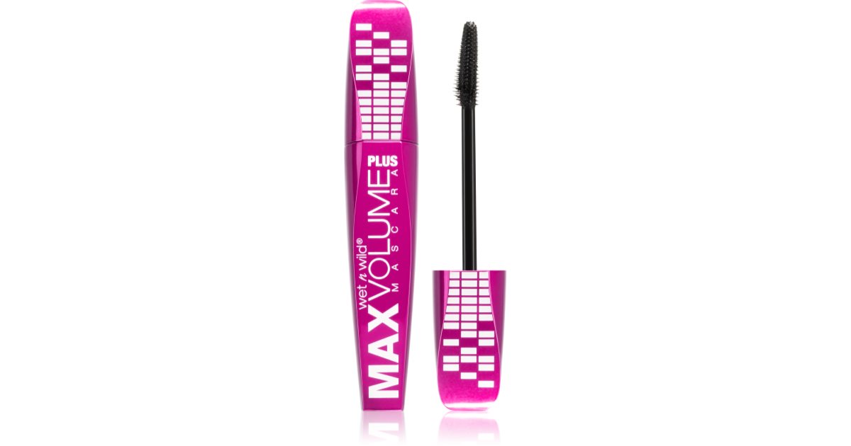 Wet n Wild Max Volume Plus mascara for maksimalt volum, svart farge 8 ml