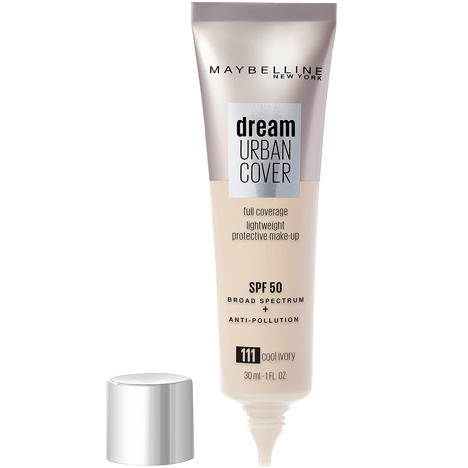 Maybelline Dream Urban Cover Cream Foundation 111 Cool Ivory SPF 50 30 ml