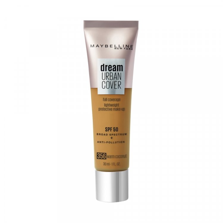 Maybelline Dream Urban Cover Full Cover Cream Foundation 356 Warm Coconut SPF 50 30 ml