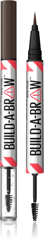 MAYBELLINE BYG EN BRYN ØYENBRYNSPENN OG FIKSERINGSGEL N.260 DYP BRUN
