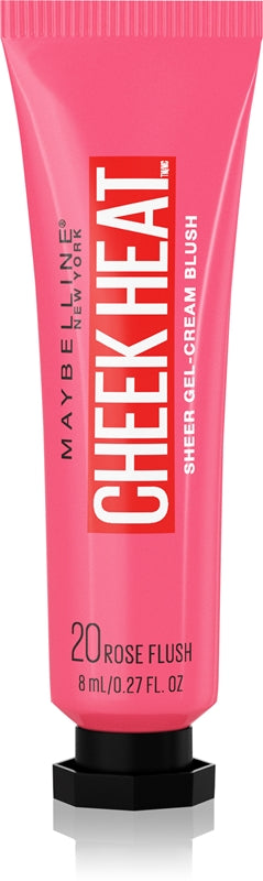 Maybelline Gel-Cream Blush Cheek Heat (Sheer Gel-Cream Blush) 8 ml - Odcienie: 20 Rose Flash