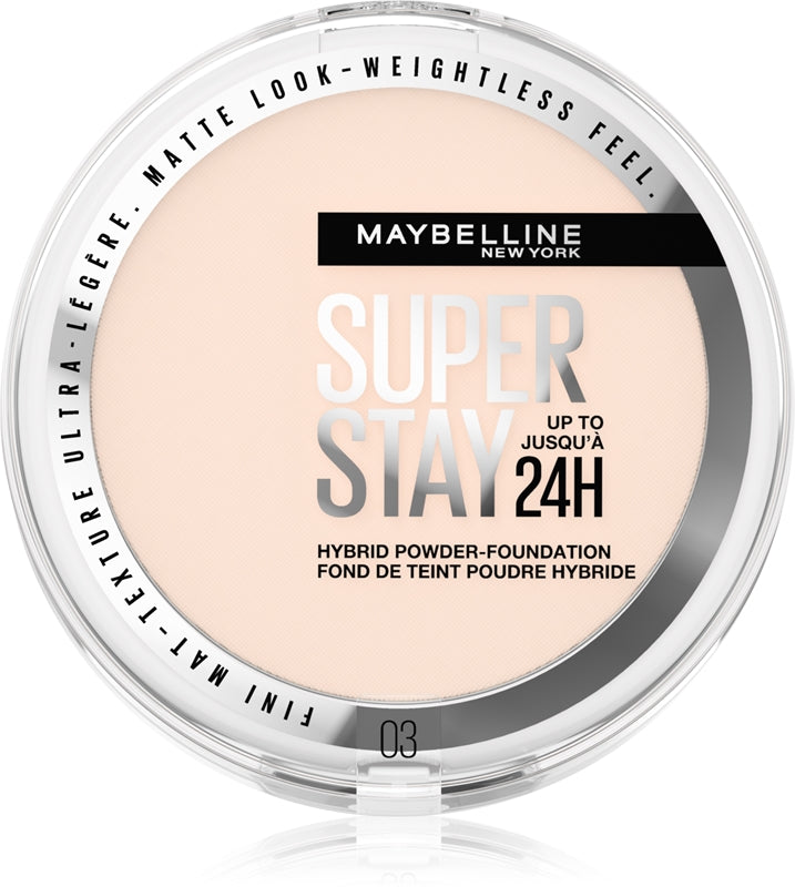 SuperStay 24H puddersminke (Hybrid Powder-Foundation) 9 g - Nyanse: 03