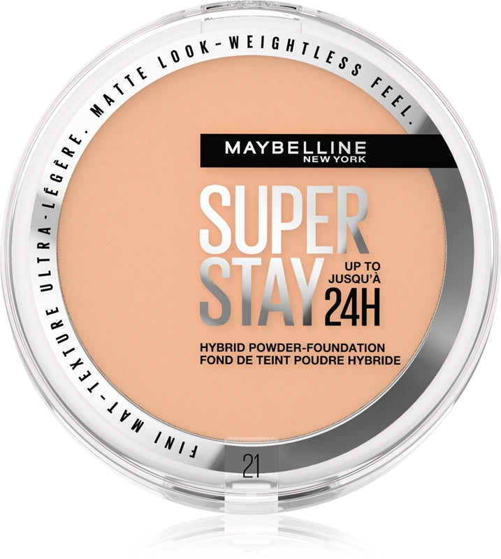 SuperStay 24H puddersminke (Hybrid Powder-Foundation) 9 g - Nyanser: 21