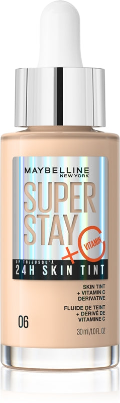 Maybelline Superstay 24H Skin Tent + Vitamina C Fond de ten 30 ml 06
