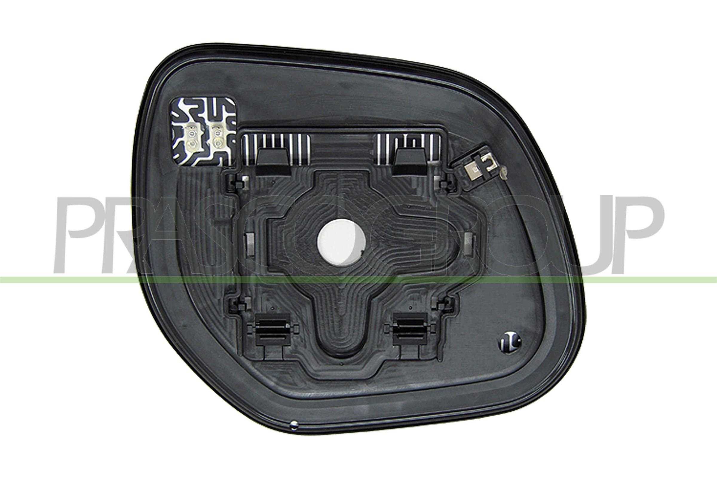 Mirror Glass, exterior mirror PRASCO MB7147514