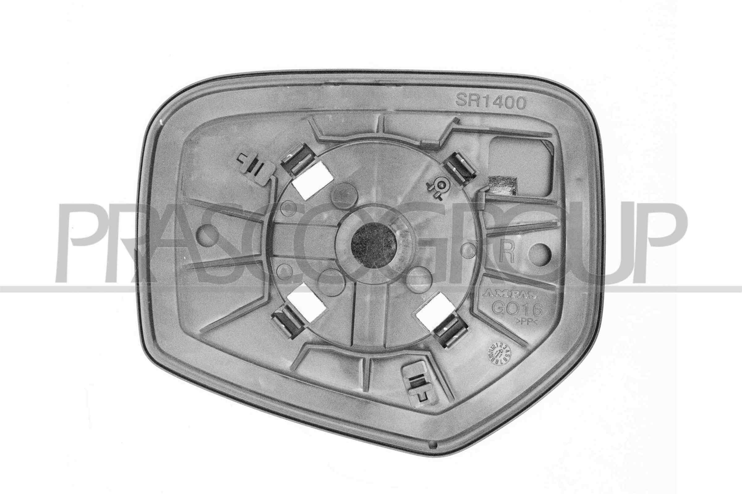 Mirror Glass, exterior mirror PRASCO MB8247503