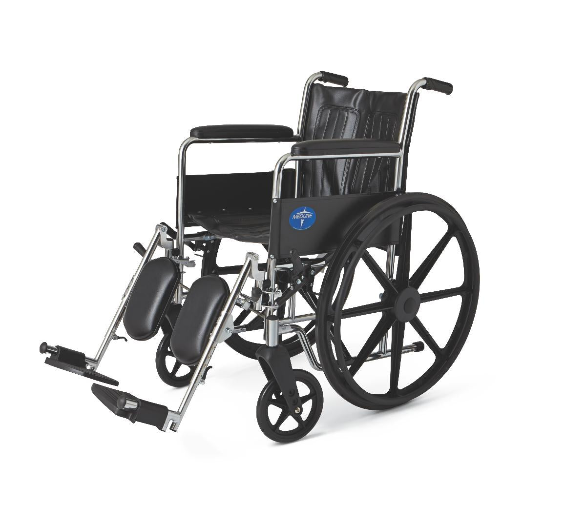 Excel 2000 Wheelchair, 18", Perm Full Arms, Elevating Legs