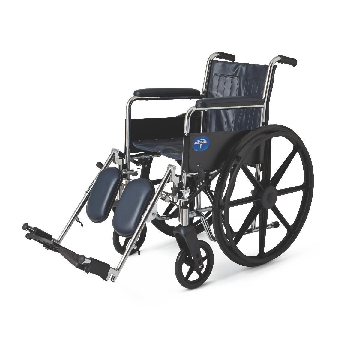 Excel 2000 Wheelchair, 16", Perm Full Arms, Elevating Legs