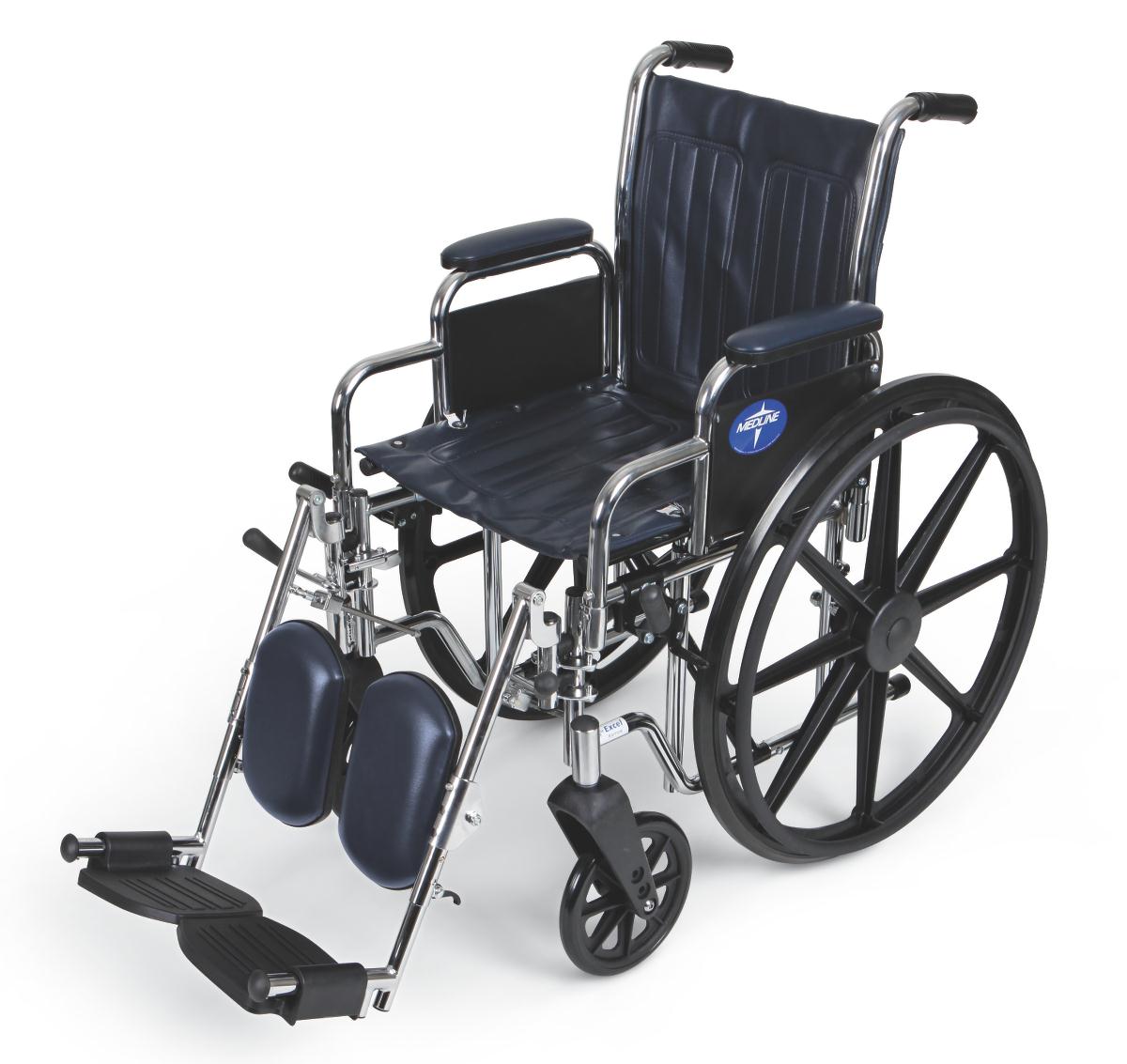 Excel 2000 Wheelchair, 16", Desk Arms, Elevating Legs
