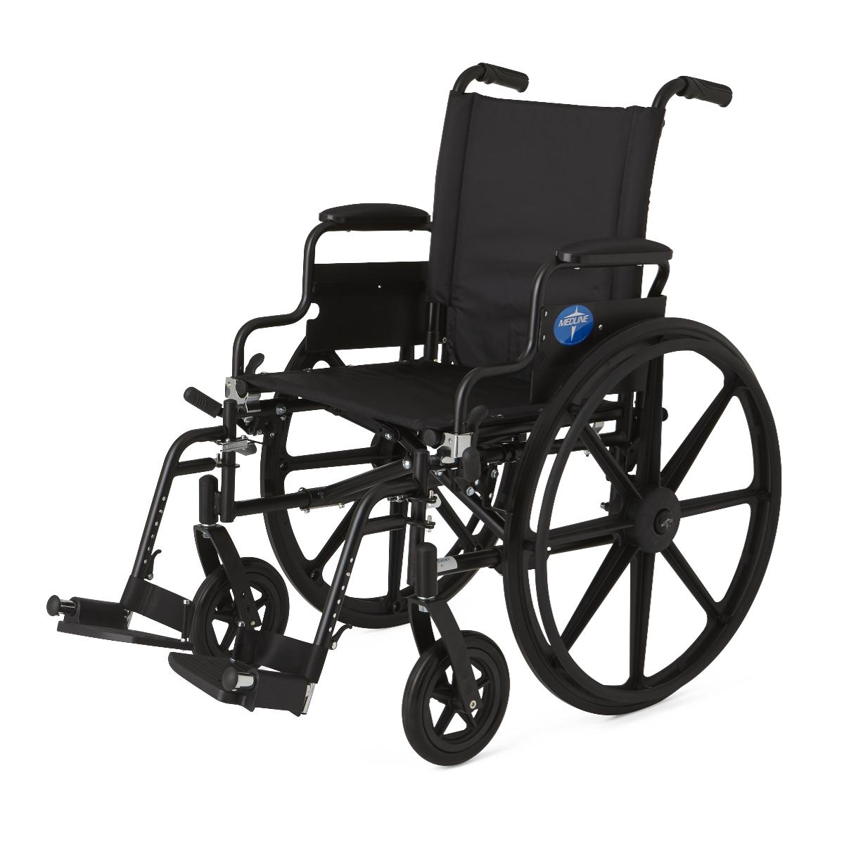 K4 Lightweight Wheelchair, 18", Desk Arms, Swing-away Legs