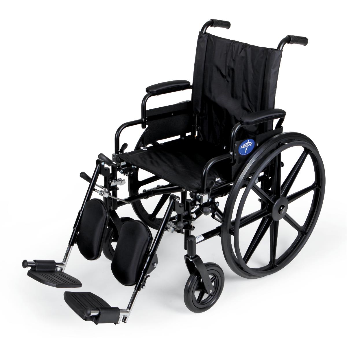 K4 Extra Wide Lightweight Wheelchair, 20", Elevating Legs