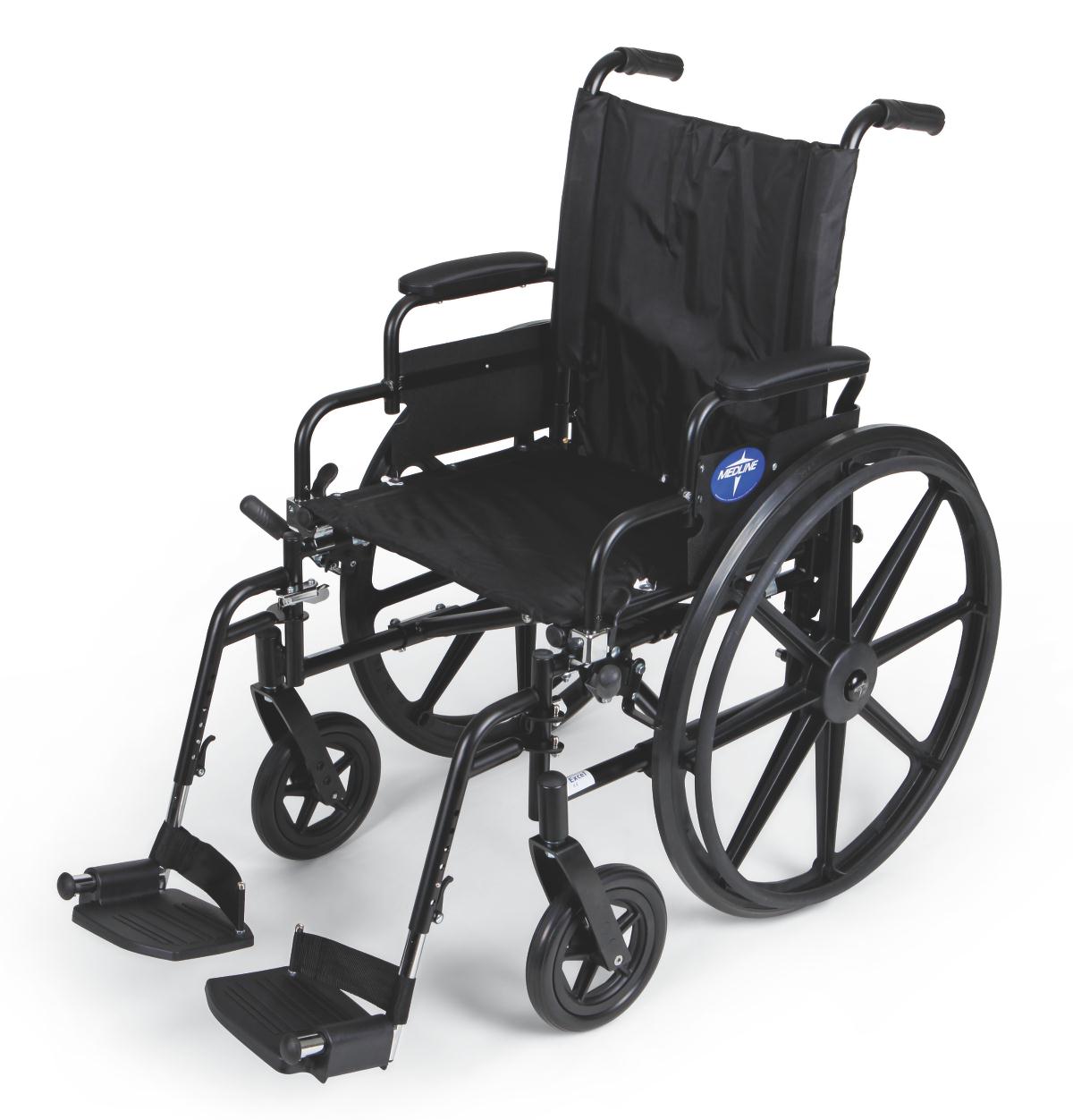 K4 Extra Wide Lightweight Wheelchair, 22", Swing-away Legs