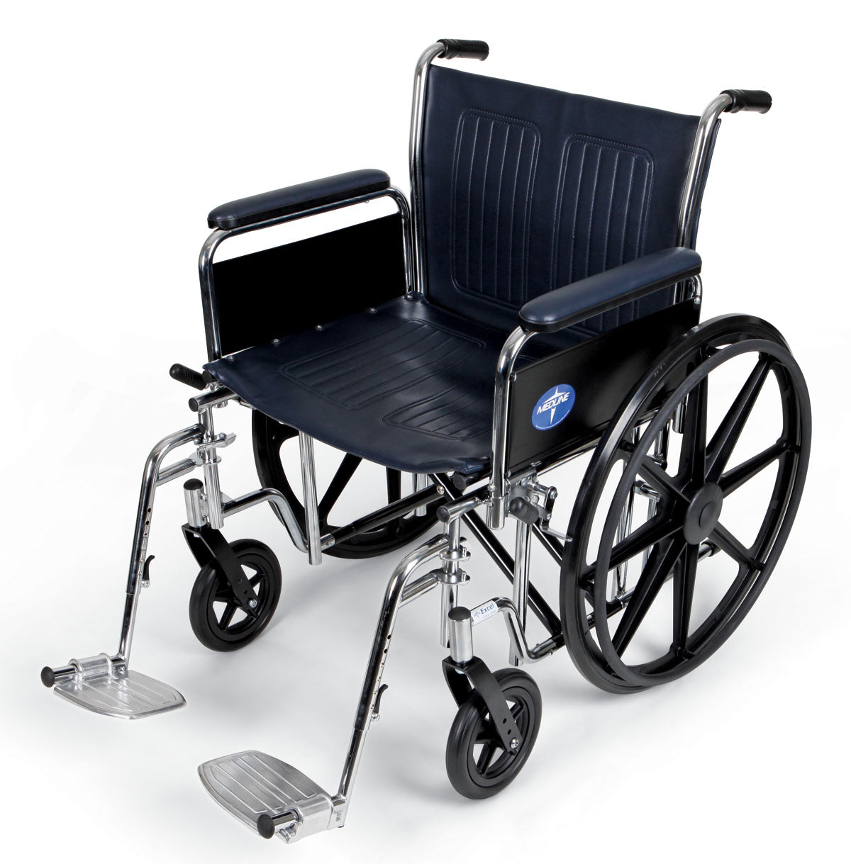 Extra Wide Wheelchair, 20", Full Arms, Swing-away Legs