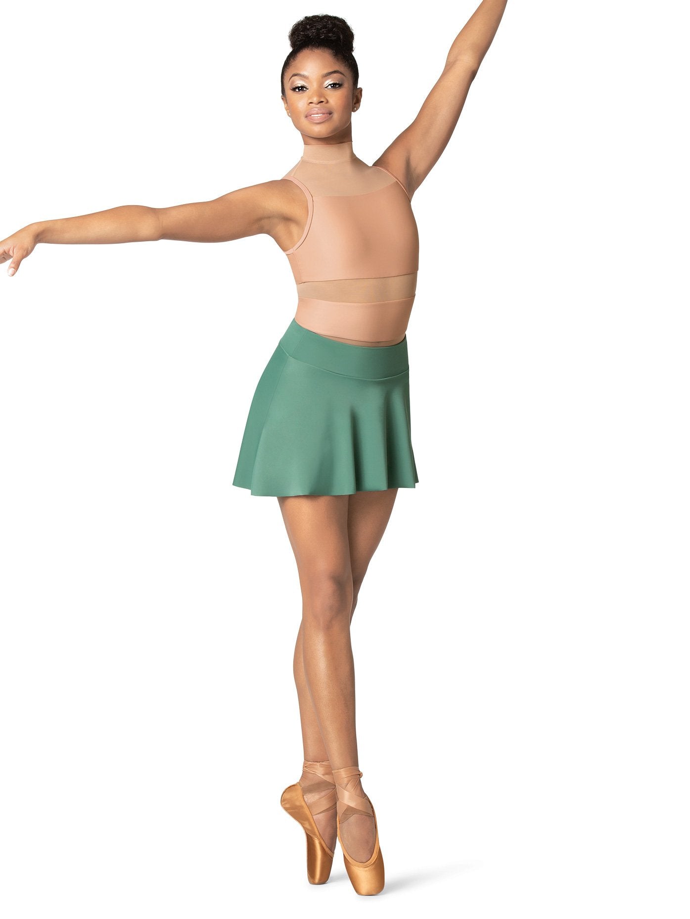 Mariia M2 Womens Short High-Low Skirt Pink-Pink M ME2113