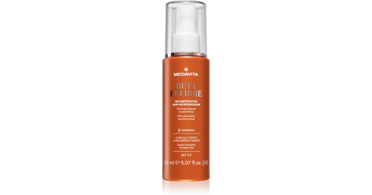 Medavita Beta Refibre Reconstructive Microemulsion hårforstærkende serum 150 ml