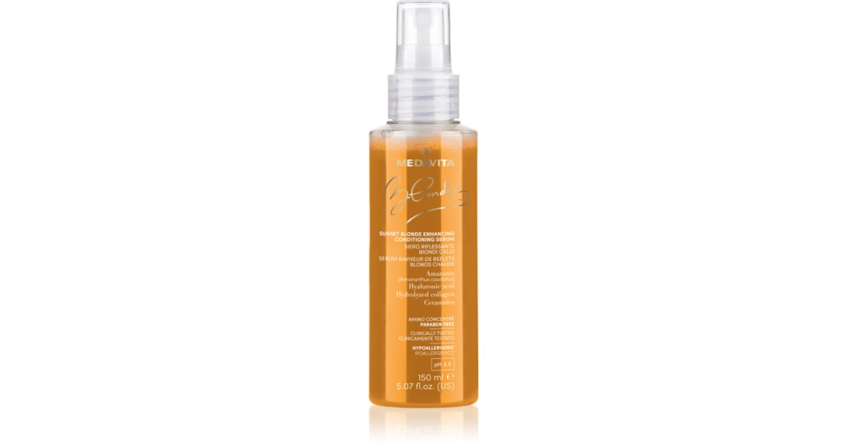 Medavita Blondie Sunset Blonde Enhancing perfektion serum för färgat hår 150 ml