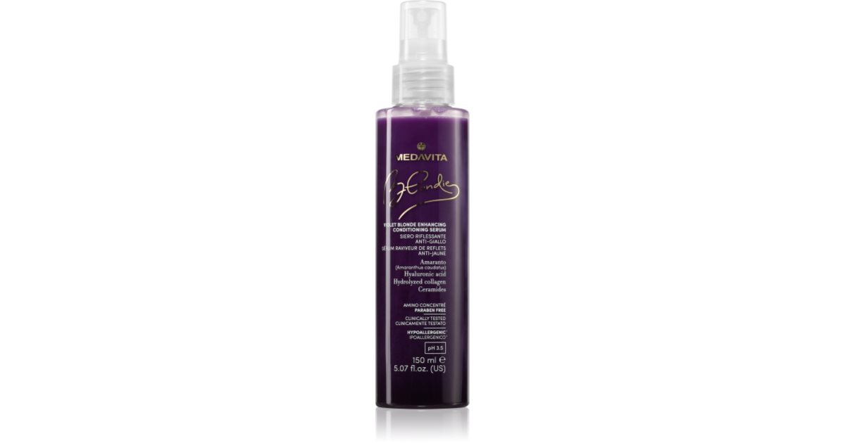 Medavita Blondie Violet Blonde Enhancing perfecting serum för färgat hår 150 ml