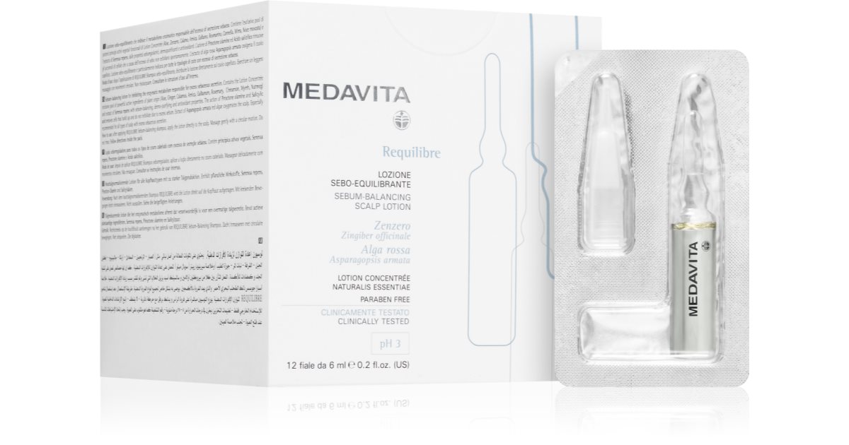 Medavita Sebum Balancing Lotion Hårserum for fet hodebunn 12x6 ml