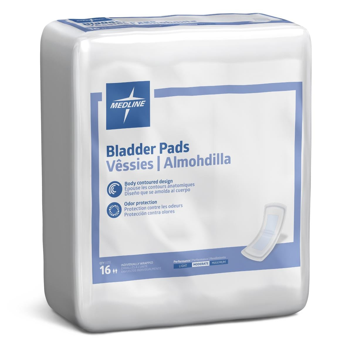 Medline Bladder Control Pads, Moderate