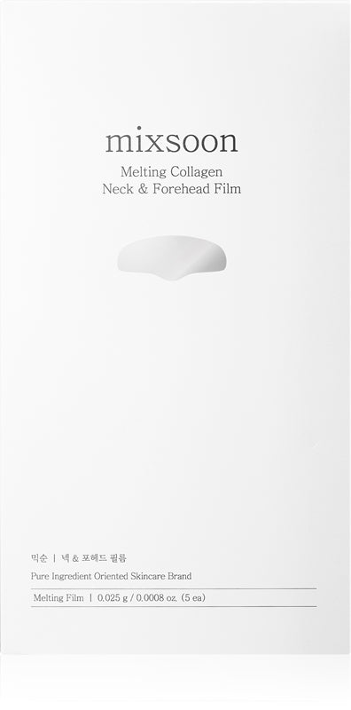 mixsoon Melting Collagen Film Moisturizing Fabric Face Mask for Face and Neck 5 Pieces