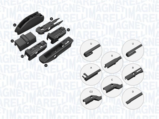 Wiper Blade MAGNETI MARELLI 000713617380