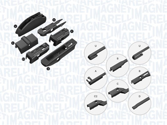 Wiper Blade MAGNETI MARELLI 000713617580