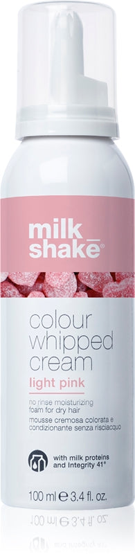 Milk Shake Farve Flødeskum Farvet Mousse Til Alle Hårtyper Lys Pink 100ml