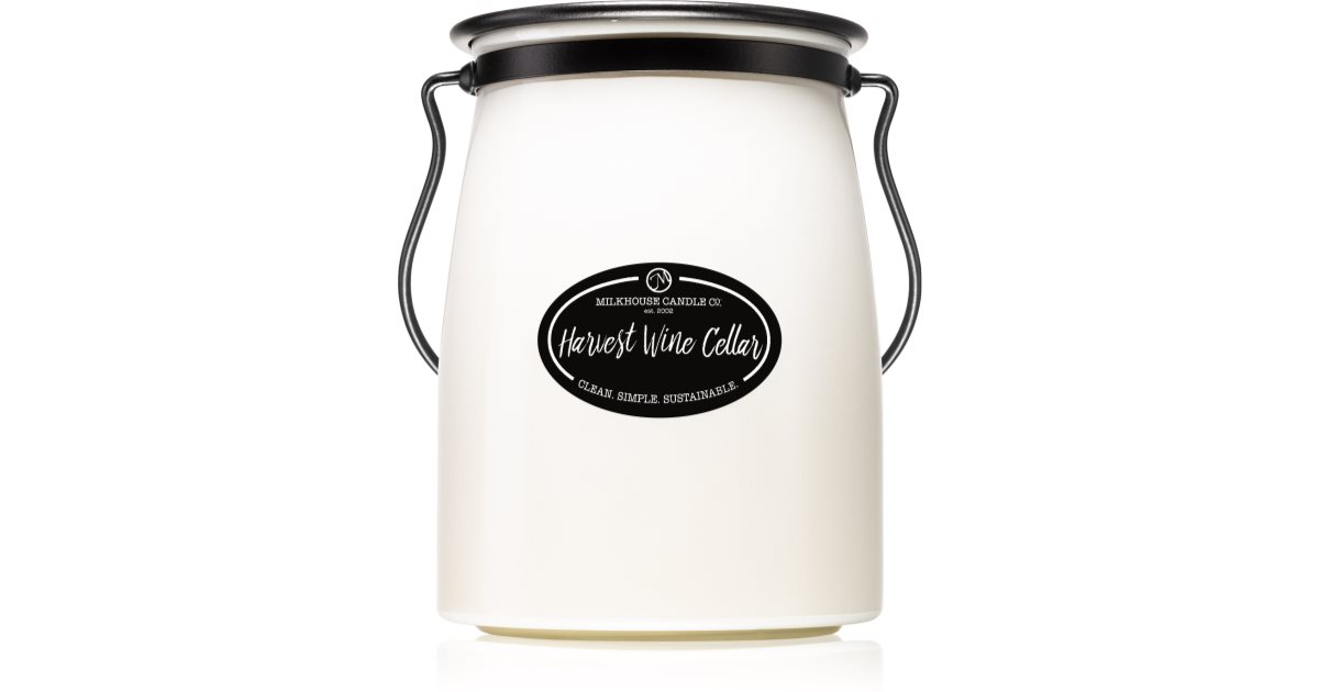 Milkhouse Candle Co. Creamery Harvest Wine Cellar Świeca zapachowa w słoiczku z masłem 624g