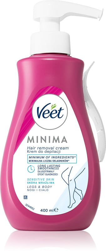 Veet Minima Sensitive Skin depilatory cream for sensitive skin aloe vera and vitamin E 400 ml