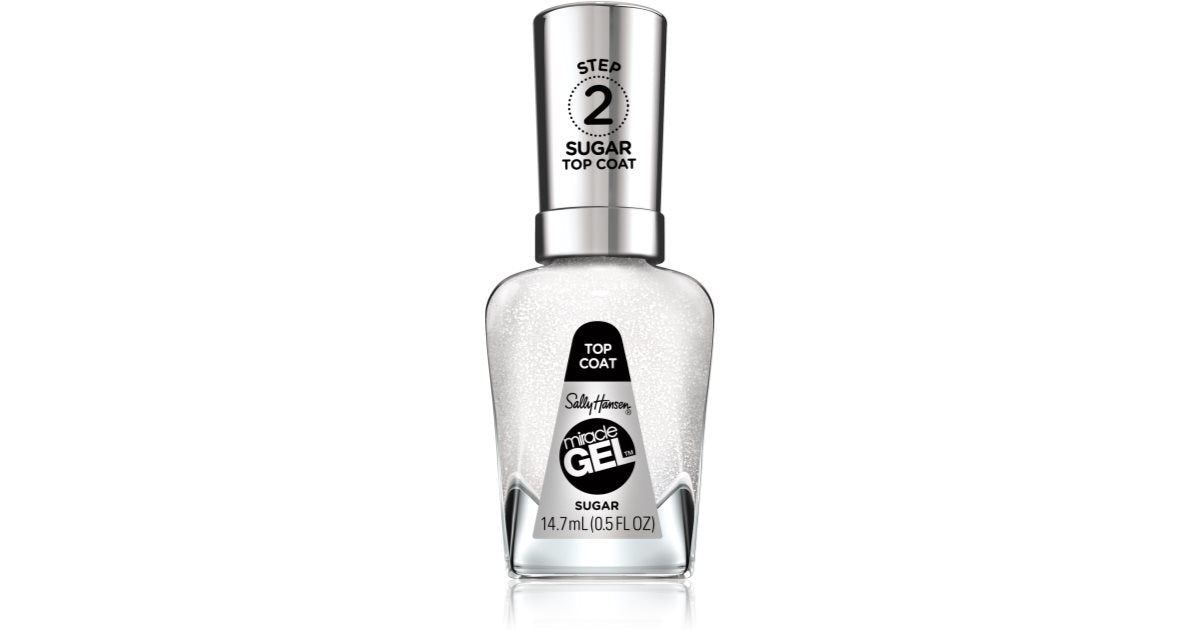 Sally Hansen Miracle Gel™ topplakk for negler una Klar glansfarge 103 Sukker 14,7 ml