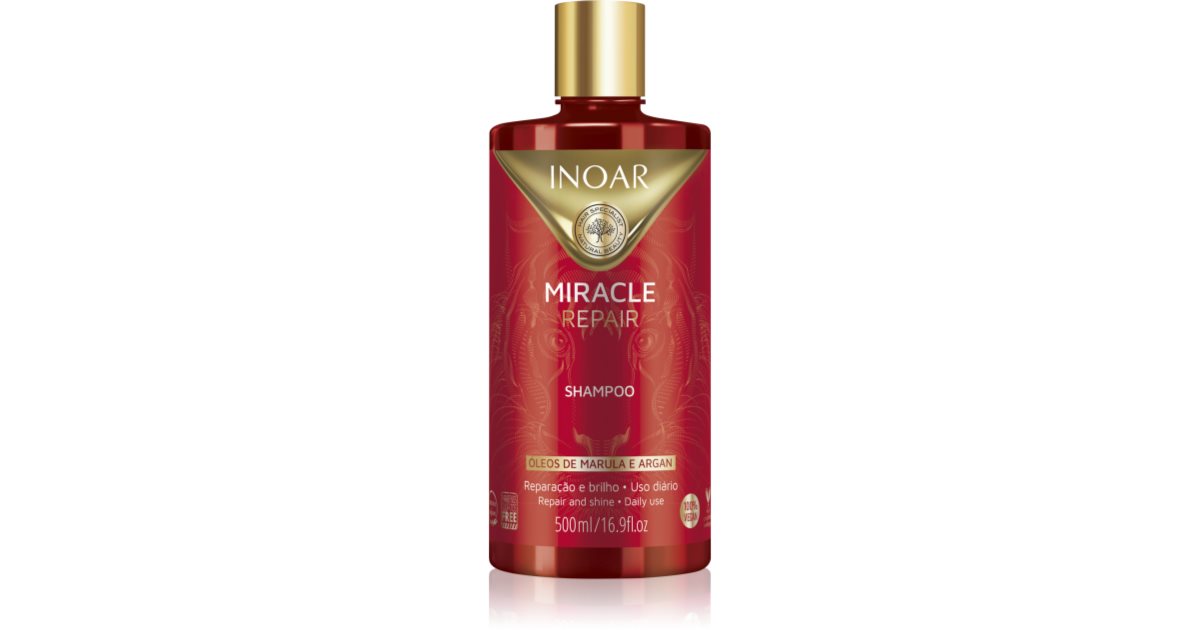INOAR Miracle Repair Regenerating Shampoo for Weak and Damaged Hair 500 ml
