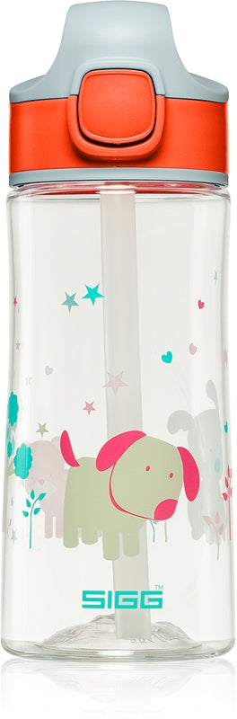Sigg Biberón infantil Miracle con pajita Puppy Friend 450 ml