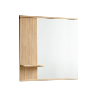 MOEBE - Miroir mural - Bois naturel - Placage chêne