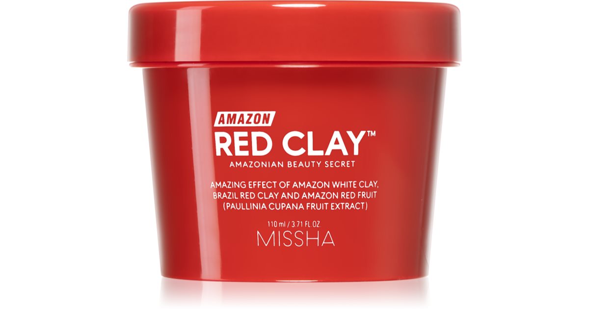 Missha Amazon Red Clay™ maschera Sebum and pore reducing cleanser with clay 110 ml