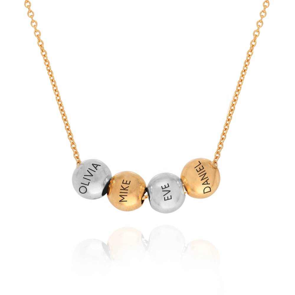 Mixed Metals Balance Charm Necklace with 18ct Gold Plated Chain