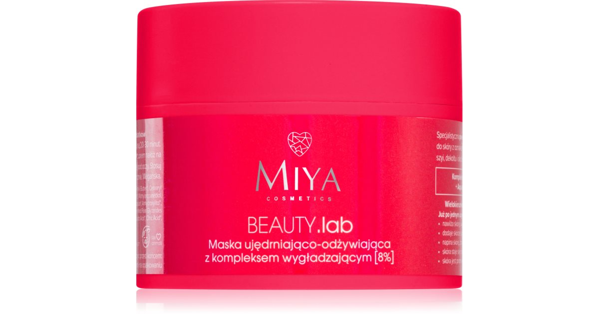 MIYA Cosmetics BEAUTY.lab nærende og oppstrammende maske 50 ml
