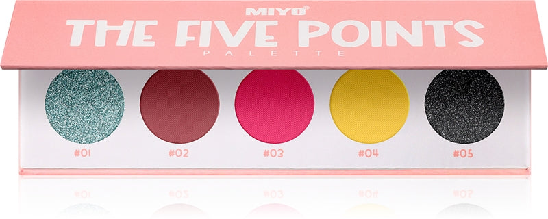 Miyo Die Fünf-Punkte-Lidschattenpalette Farbe 17 Willkommen in Miami