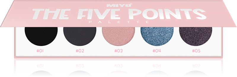 Miyo Die fünf Punkte Lidschattenpalette Farbe