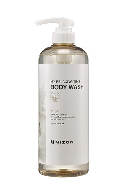 Mizon Showergel med mælkeproteiner Milk My Relaxing Time (Body Cleanser) 800 ml