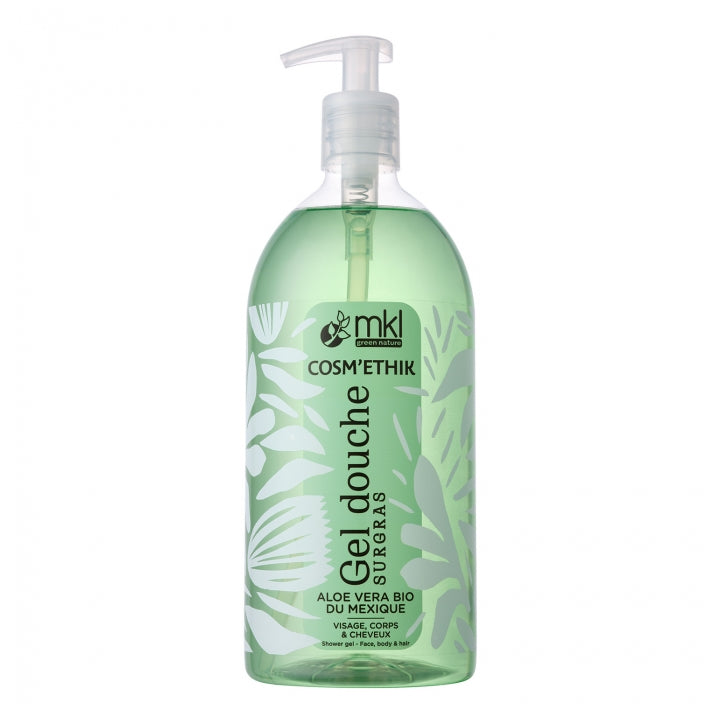 MKL Green Nature - Cosm'Ethik - Surgras dusjgelé med Aloe Vera BIO fra Mexico 1L