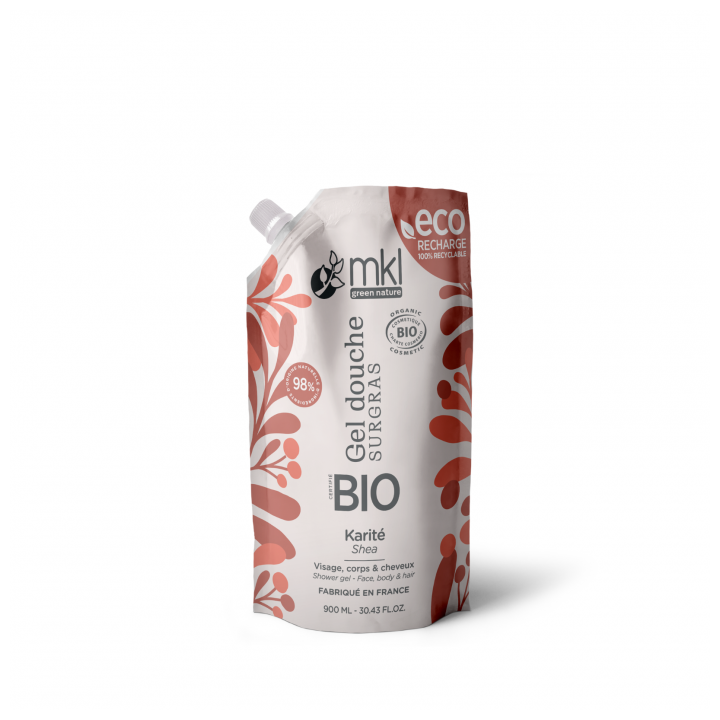 MKL Green Nature - Økologisk Karité Surgras dusjgelé - ECO-REFILL 900ml