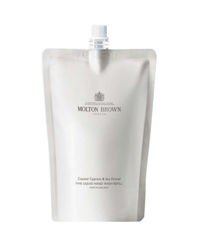 Molton brown Gel de baie și duș cu ulei de rozmarin 300 ml Săpun lichid de mâini cu chiparos de coastă și fenicul de mare (rezervă săpun lichid) 400 m