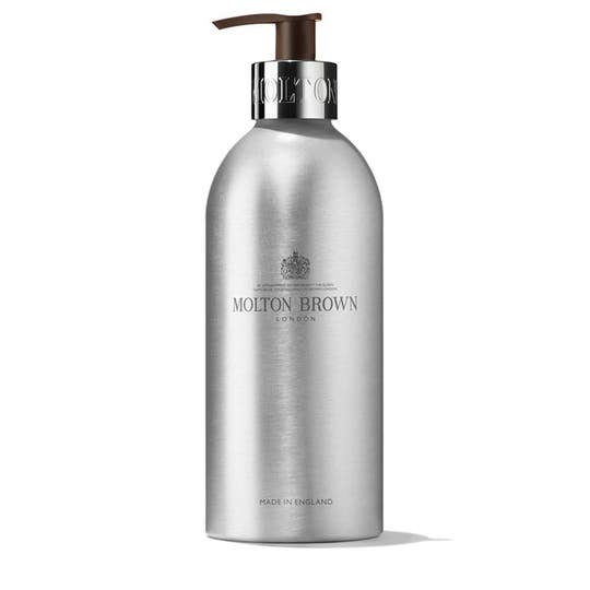 Gel de duș Molton Brown în sticlă Infinite cu Chiparos de coastă și Fenicul de mare 400 ml