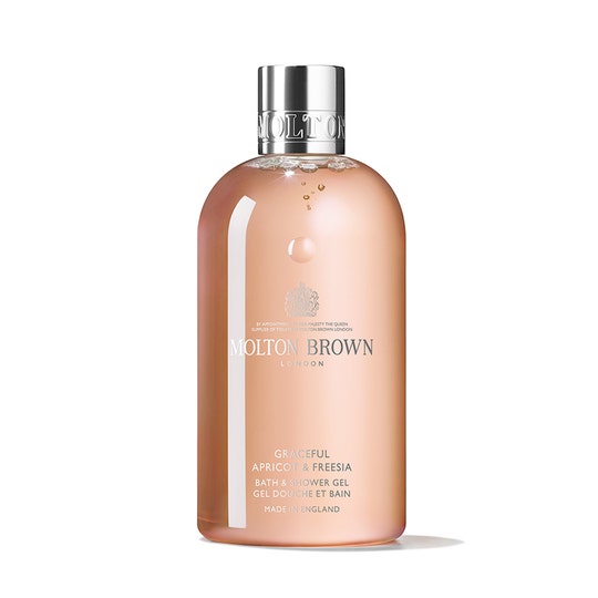 Molton Brown Grasiøs aprikos og fresia dusjgelé